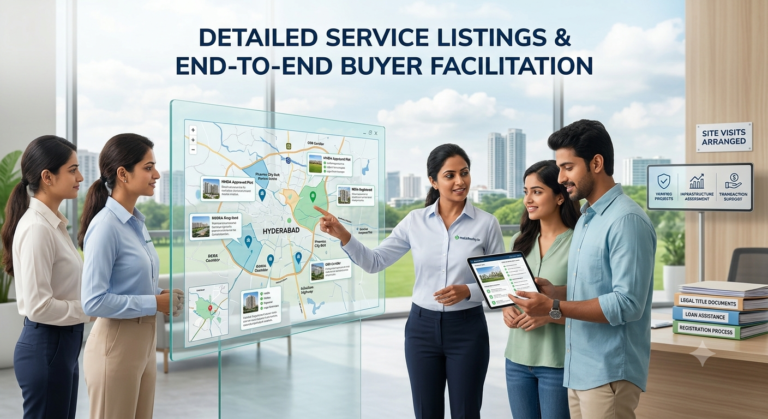 Detailed service listing